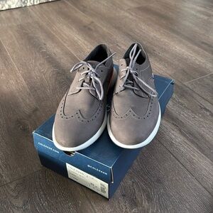 Cole Haan Men’s Grand Troy Wingtip Oxford Pavement Grey